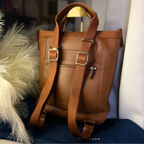 ❌SOLD❌Cole Haan Grand Ambition Leather Convertible Backpack - Picture 2 of 11